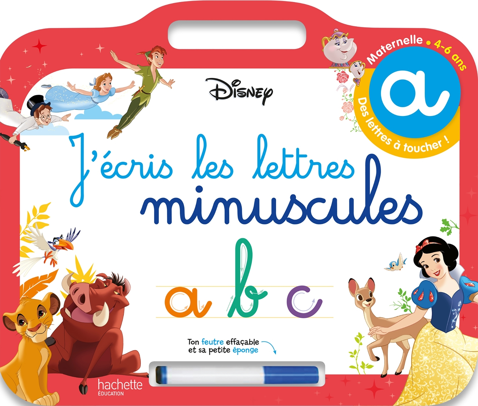 Disney - Les Grands Classiques- Ardoise J'Ecris Les Lettres Minuscules  (4-6 Ans)