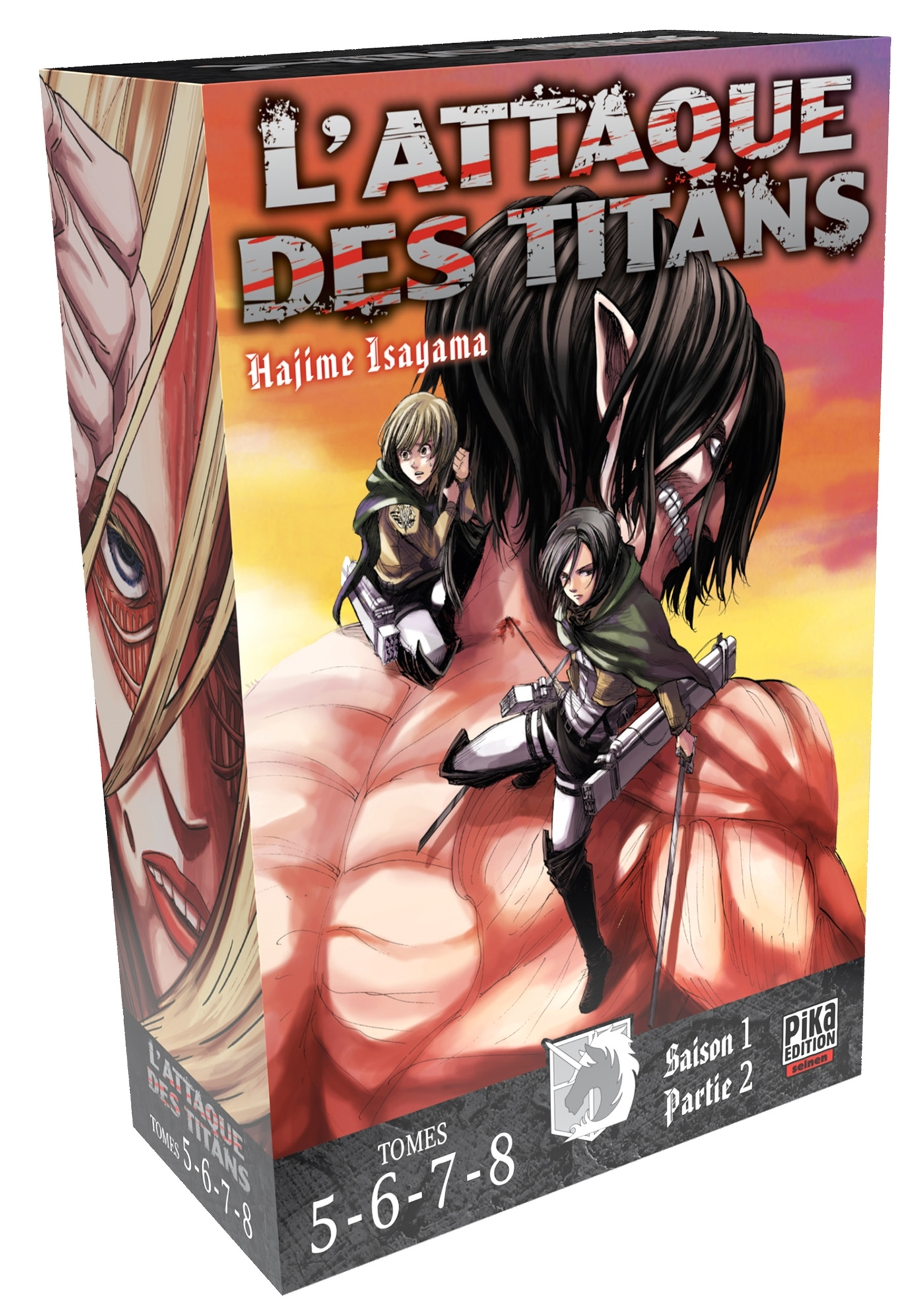 L'ATTAQUE DES TITANS - L'INTEGRALE - T02 - L'ATTAQUE DES TITANS COFFRET T05 A T08 - COFFRET 4 TOMES
