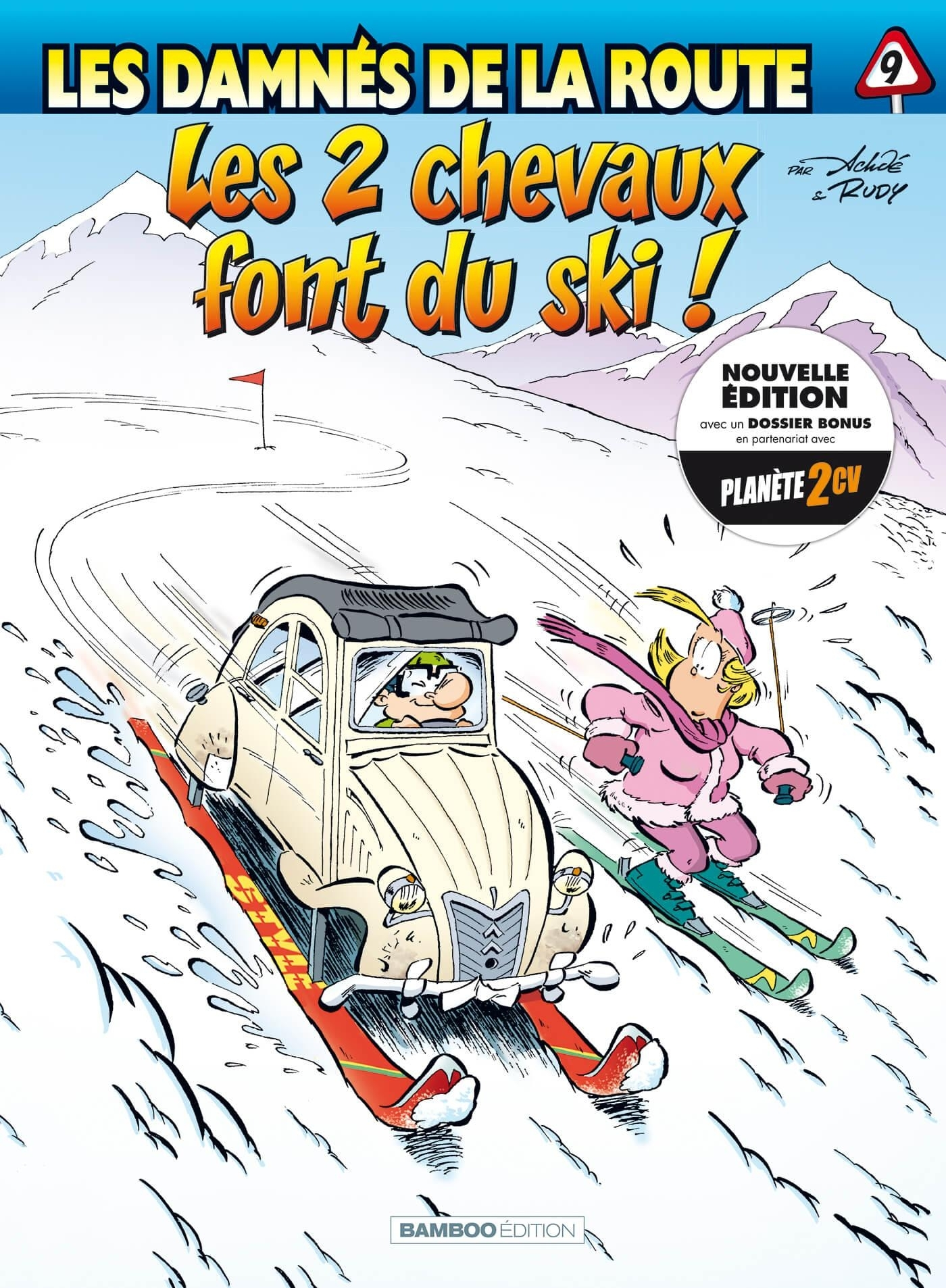 LES DAMNES DE LA ROUTE - TOME 09 - LES 2 CHEVAUX FONT DU SKI !
