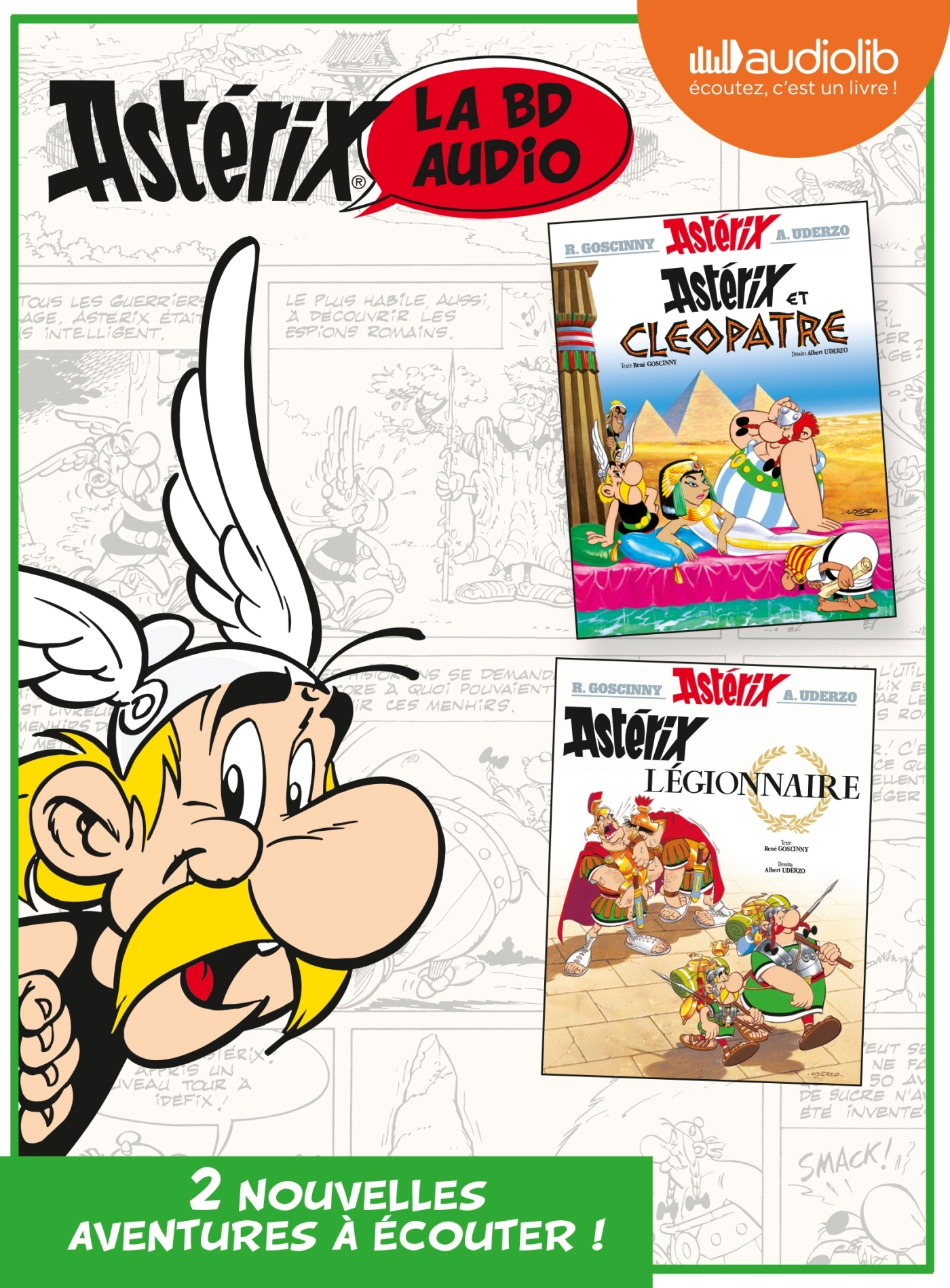 ASTERIX - T03 - ASTERIX ET CLEOPATRE / ASTERIX LEGIONNAIRE - LIVRE AUDIO 2 CD AUDIO
