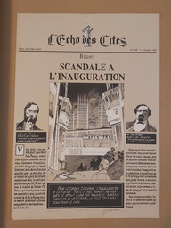 cover Sérigraphie Schuiten - Brüsel Scandale à l'inauguration